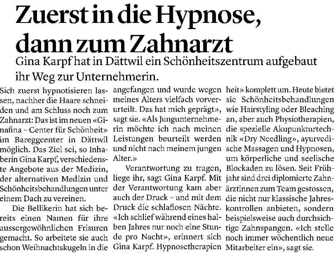 Badener Tagblatt Bericht